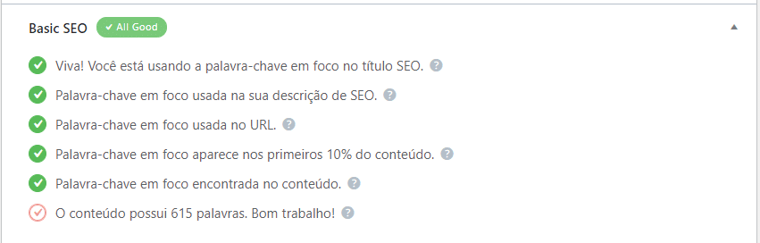 conteúdo superficial