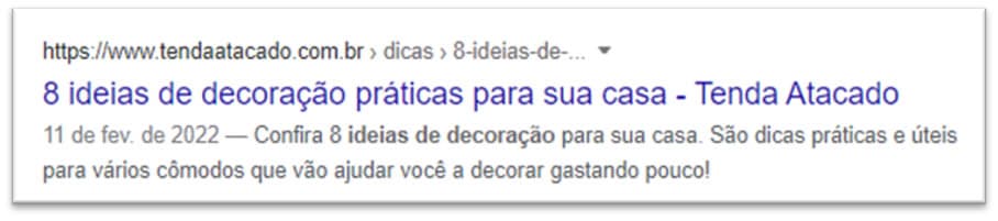 meta descrição