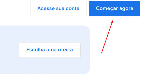 Crie sua conta no Google Adwords